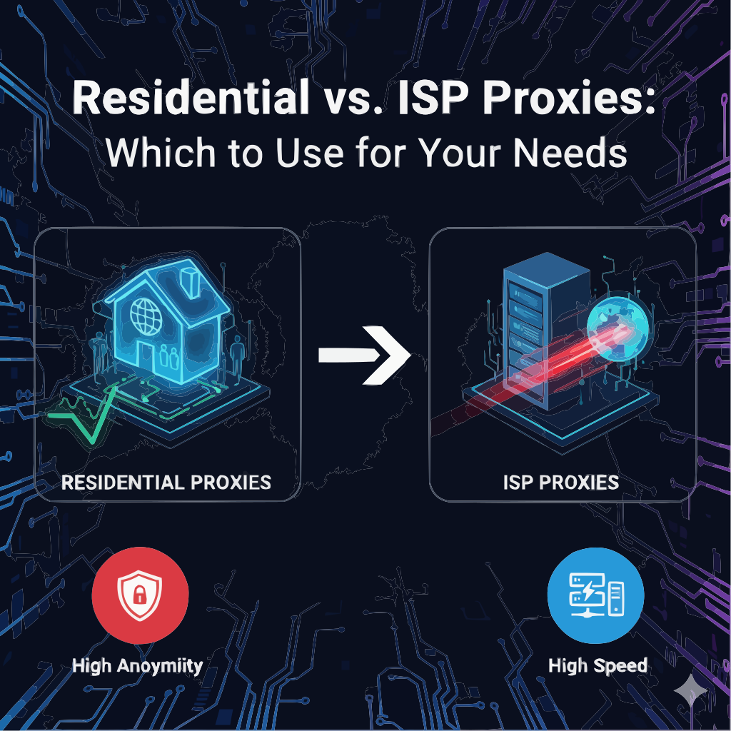 Residential vs. ISP Proxies: Which to Use for Your Needs